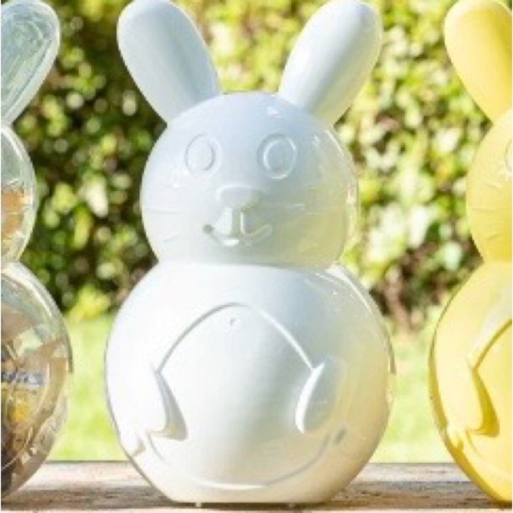 New Way to Celebrate 10.25” White Bunny Container
